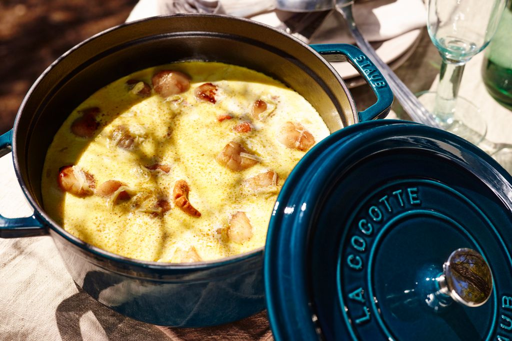 ãStaub Round Cocotte 28cmãçåçæå°çµæ