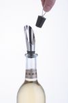 BarCraft Stainless Steel Wine Pourer with Stopper_23894