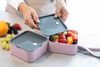 Cuisena RPET Square Bento Box - 2 layer - Pink_32458