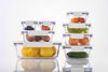 LocknLock Clear Glass 10Pc Set -White_33438