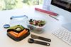 LocknLock To-Go 2 in 1 Salad Container - Black_32568