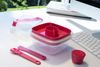 LocknLock To-Go 2 in 1 Salad Container - Hot Pink_32570