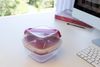 LocknLock To-Go 2 in 1 Salad Container - Hot Pink_32571