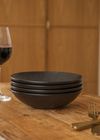 Mikasa Midnight Jardin Stoneware 4-Piece Pasta Bowl Set, 20cm_30661