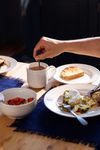 Mikasa Cranborne 12-Piece Stoneware Dinner Set, Cream_30815