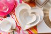 Mikasa Chalk Porcelain Heart Serving Platter, 30cm, White_30957