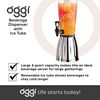 Oggi Beverage Dispenser with Ice Tube & EZ Pour Spigot 2.839 Litre_20327