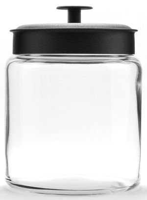 Anchor Hocking Montana Jar 1.9L with Black Lid 18x15cm
