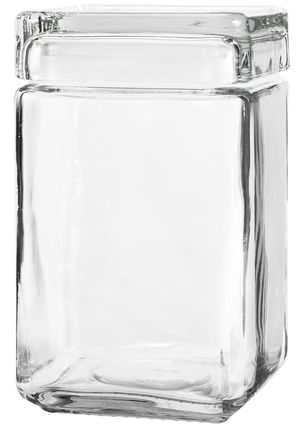 Anchor Hocking Stackable Jar 1.4L with Glass Lid 18.5x10.5cm