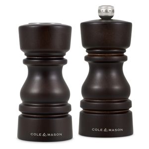 Cole & Mason London Chocolate Wood Salt Shaker & Pepper Mill Gift Set 130mm