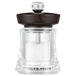 Cole & Mason Holborn 95mm Black Wood Salt Mill