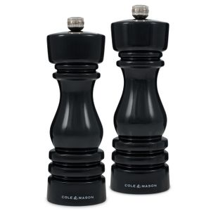 Cole & Mason London Mills Black Gloss Gift Set - 18cm