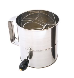 Cuisena 8 Cup Large Flour Sifter (Crank Handle)