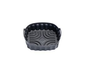 Cuisena Air Fryer Silicone Square Basket Black 18.5cm