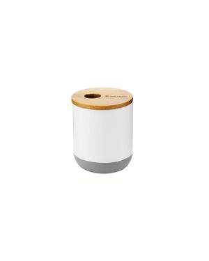 Full Circle Pick Me Up Cotton Bud Canister - White