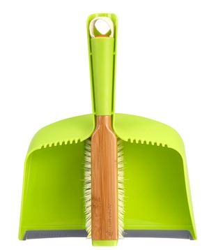 Full Circle Clean Team Brush & Dustpan Set - Green