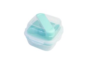 LocknLock To-Go 2 in 1 Salad Container - Aqua