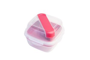 LocknLock To-Go 2 in 1 Salad Container - Hot Pink