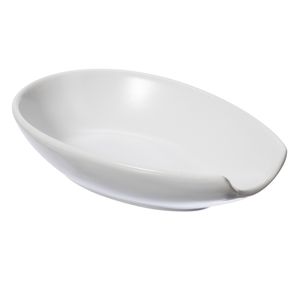 "Spooner" Ceramic Spoon Rest - White