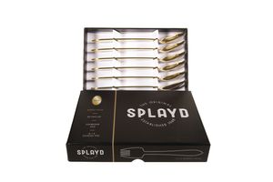 Splayd Black Label Gold Mirror 6pc Set