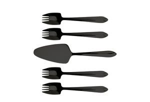 Splayd Cake Server & Splayd Set/5 - Black