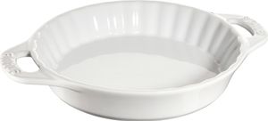 Staub Ceramic Round Pie Dish 24cm White