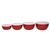 KitchenAid Mixing Prep Bowls w/Lids Emp RedSet/4_32284