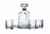 BarCraft Cut Glass 900ml Decanter Set/5_32243