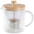 Euroline Glass Tea Pot with Infuser & Bamboo Lid 1.0L_33303