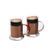 La Cafetière Copper Coffee Mug Set, 2 Pieces - Stainless Steel, Gift Boxed_26219