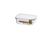LocknLock Clear Glass White Rect Container -630ml_33342