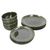Mikasa Jardin 12-Piece Stoneware Dinner Set, Green_30875