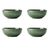 Mikasa Jardin Stoneware 4-Piece Cereal Bowl Set, 15cm, Green_31071