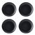 Mikasa Jardin Midnight 12-Piece Stoneware Dinner Set, Black_31103