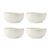 Mikasa Cranborne 4-Piece Stoneware Cereal Bowl Set, 15cm, Cream_30783