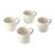 Mikasa Cranborne 4-Piece Stoneware Mug Set, 320ml, Cream_31002
