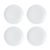 Mikasa Chalk 12-Piece Porcelain Dinner Set, White_30920