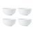 Mikasa Chalk 12-Piece Porcelain Dinner Set, White_30922