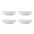 Mikasa Chalk 4-Piece Porcelain Pasta Bowl Set, 23cm, White_30686