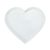 Mikasa Chalk Porcelain Heart Serving Platter, 30cm, White_30963