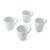 Mikasa Chalk 4-Piece Porcelain Mug Set, 380ml, White_31010