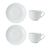 Mikasa Chalk Set of 2 Porcelain Tea Cups and Saucers, 220ml, White_31017