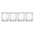 Mikasa Sorrento 4-Piece Crystal Tumbler Glass Set, 400ml_31079