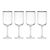 Mikasa Sorrento 4-Piece Crystal White Wine Glass Set, 400ml_30709