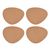 Mikasa Pebble-Shaped Cork Placemats, Set of 4, Natural_30729