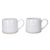Mikasa Farmhouse Heart Stoneware Mugs, Set of 2, 380ml, White_30896