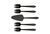 Splayd Cake Server & Splayd Set/5 - Black_33778