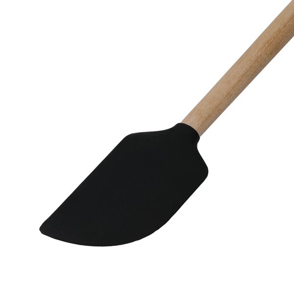 KitchenAid Maple Handle Silicone Scraper Spatula