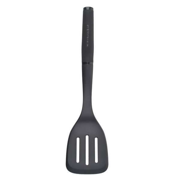 KitchenAid Soft Touch Slotted Turner Nylon - Black