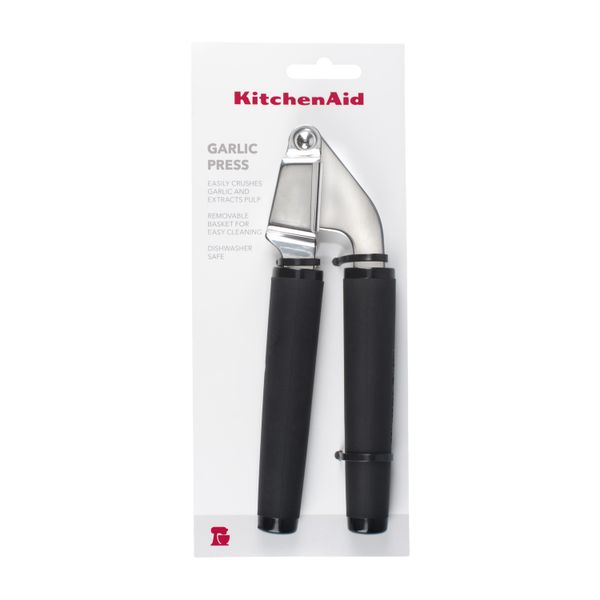 KitchenAid Soft Touch Garlic Press - Black